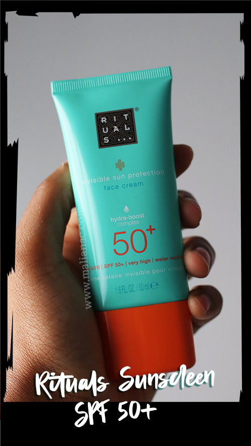 A picture of Rituals invisible sunscreen with SPF 50+