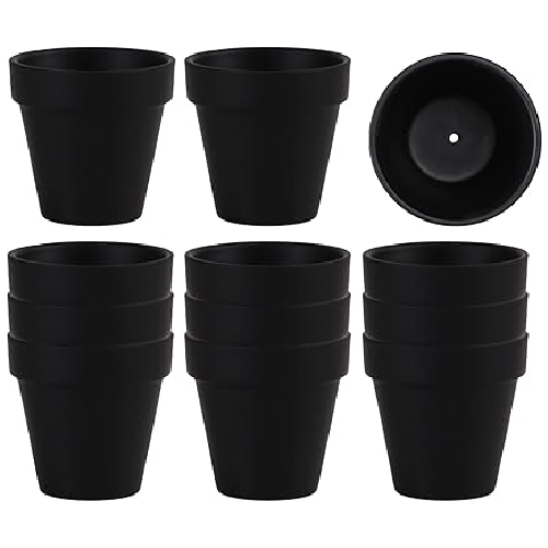 Black ceramic pot set
