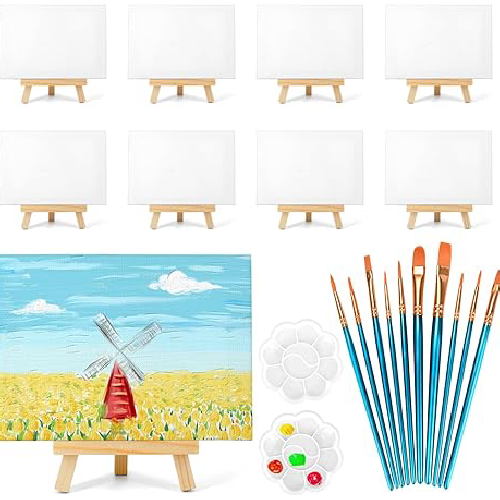 Party canvases and easels