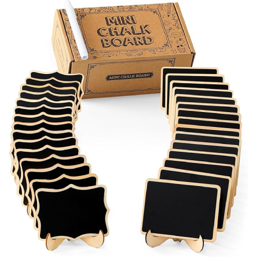 mini chalk board name plate