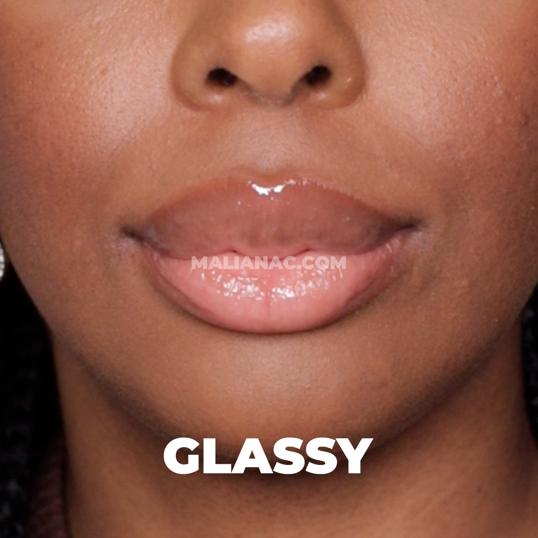 Huda Beauty clear lip gloss shade Glassy