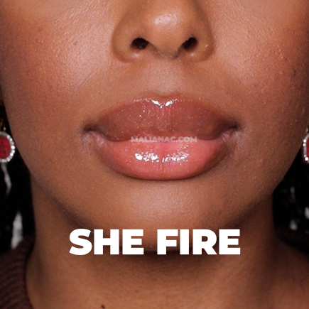 Huda Beauty She Fire lip gloss