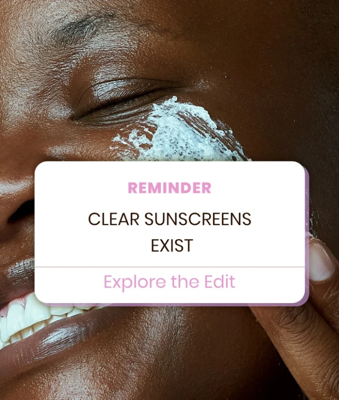 a list of SPFs that dry clean on darker skintones