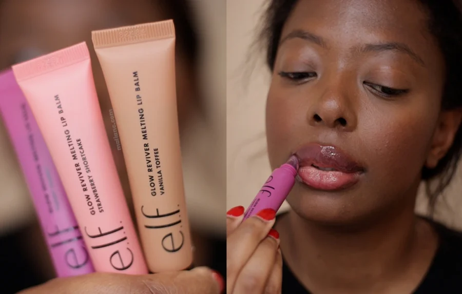 Review and swatches of elf tinted lip balms